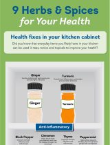 9 herbs and spices infographic