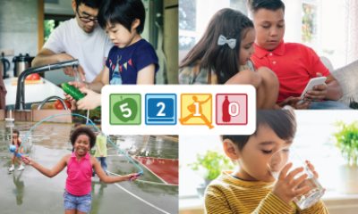 Examples of children building healthy habits