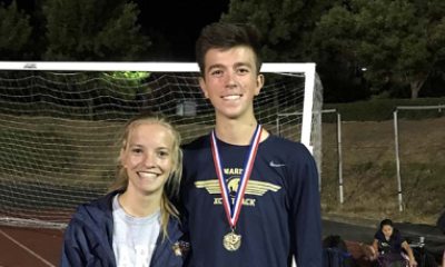 Joey Peterson and a girl smiling for the camera