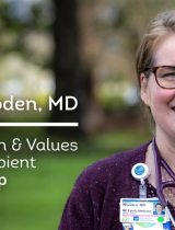 PeaceHealth Mission and Values Award recipient – Tricia Wooden, MD