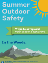 Summer outdoor safety infographic